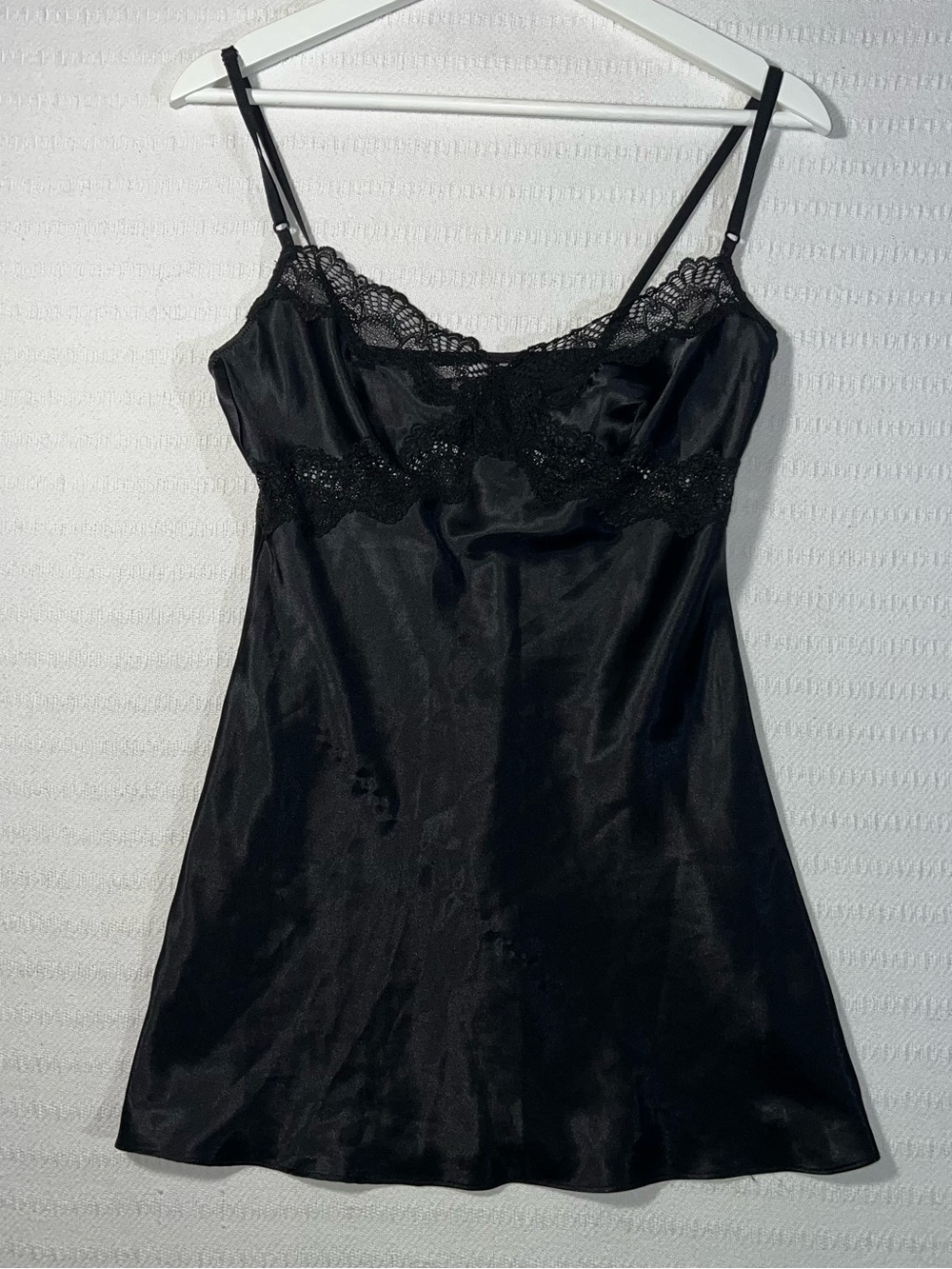 Victorias Secret Womens Y2K Babydoll Mini Slip Dress Size S Cocktail Party Black